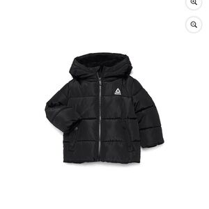 Reebok Black Hooded Puffer Jacket